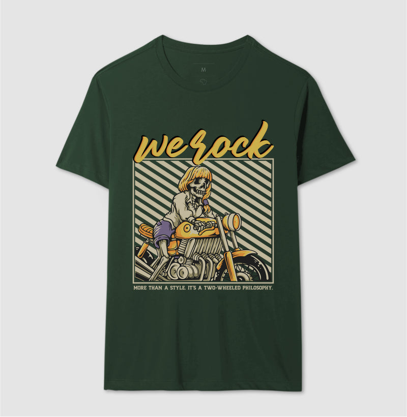 camiseta werock girl motorcycle masculina