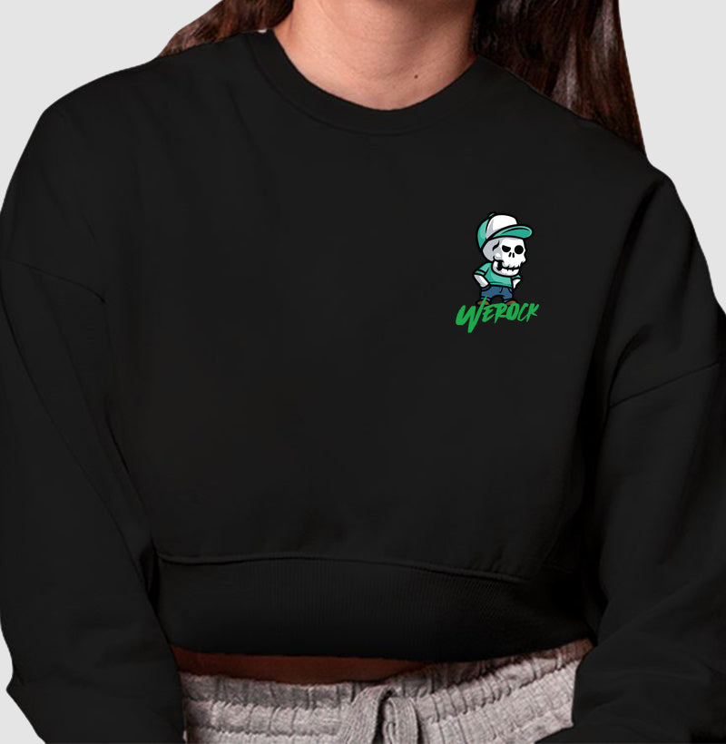cropped moletom werock angry