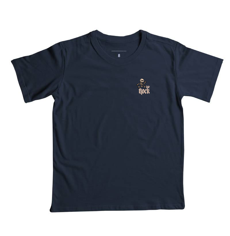 camiseta infantil werock skeleton