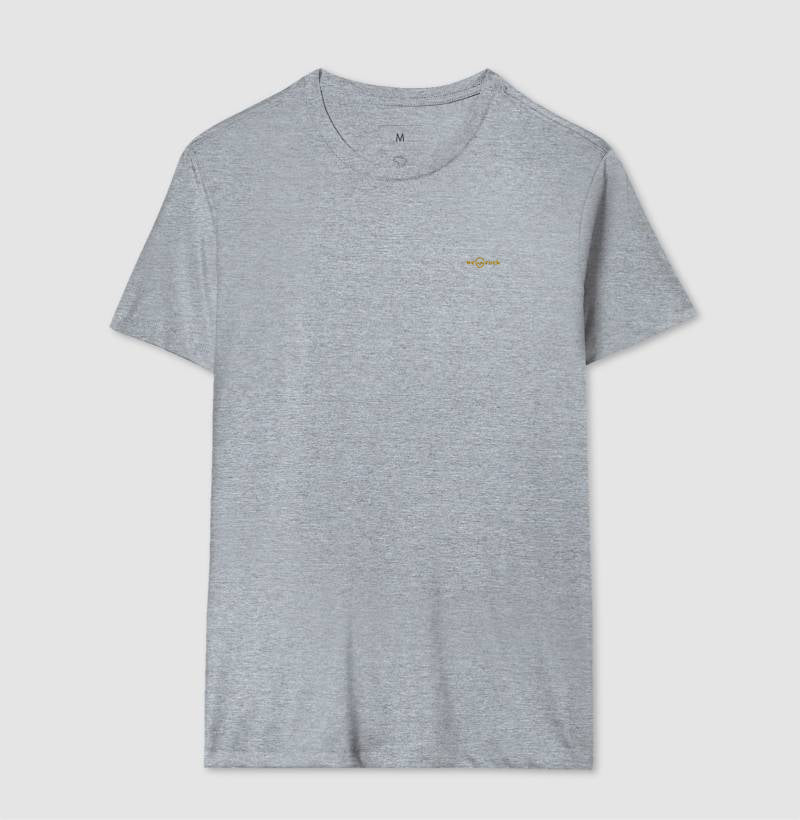 camiseta basic werock logo gold masculina