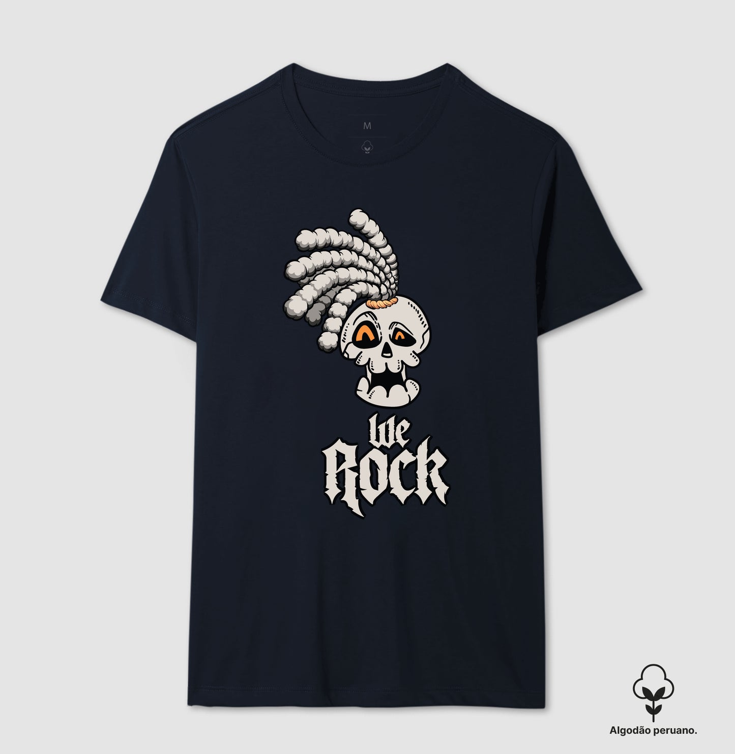 camiseta algodão peruano werock dread full masculina