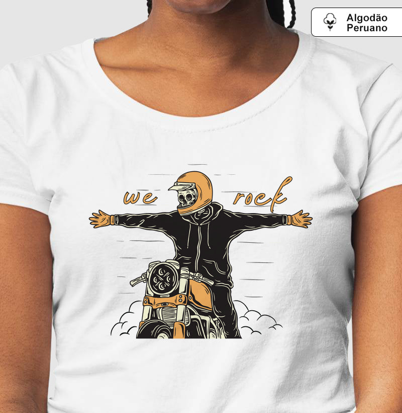 camiseta algodão peruano werock open arms feminina