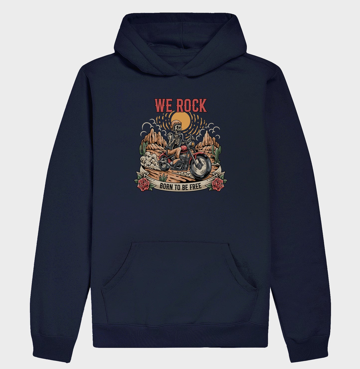 moletom werock born motorcycle