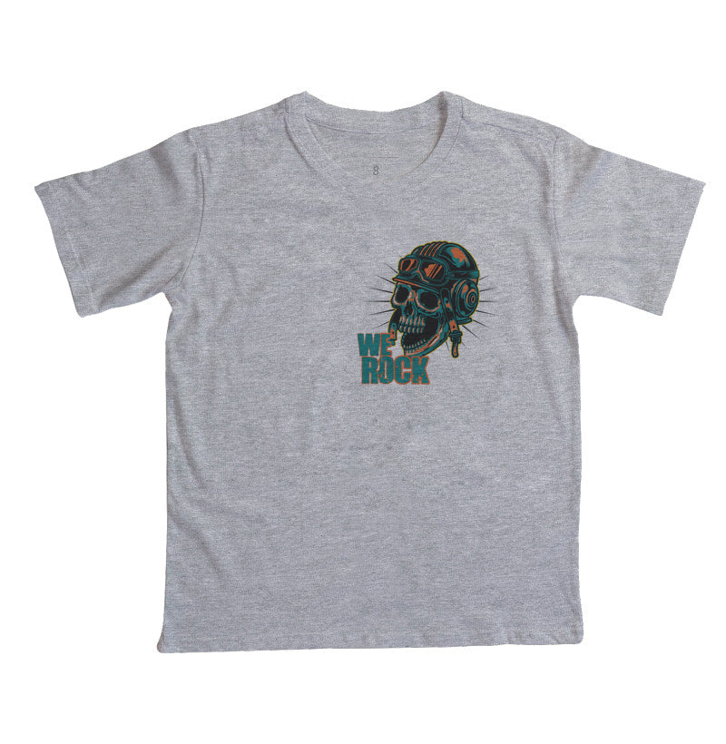 camiseta infantil werock motorcycle crazy