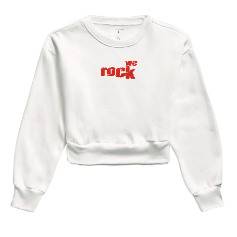 cropped moletom werock logo rock