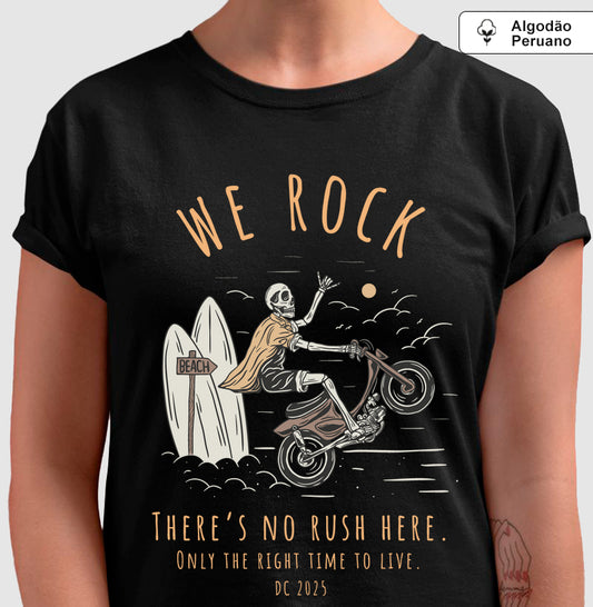 camiseta algodão peruano werock rush feminina