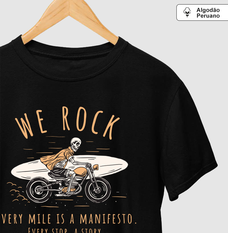 camiseta algodão peruano werock manifesto masculina