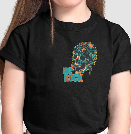 camiseta infantil werock motorcycle crazy