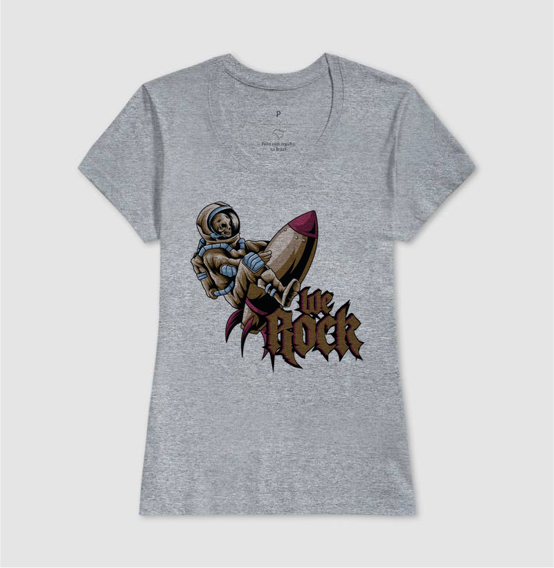 camiseta werock rocket feminina