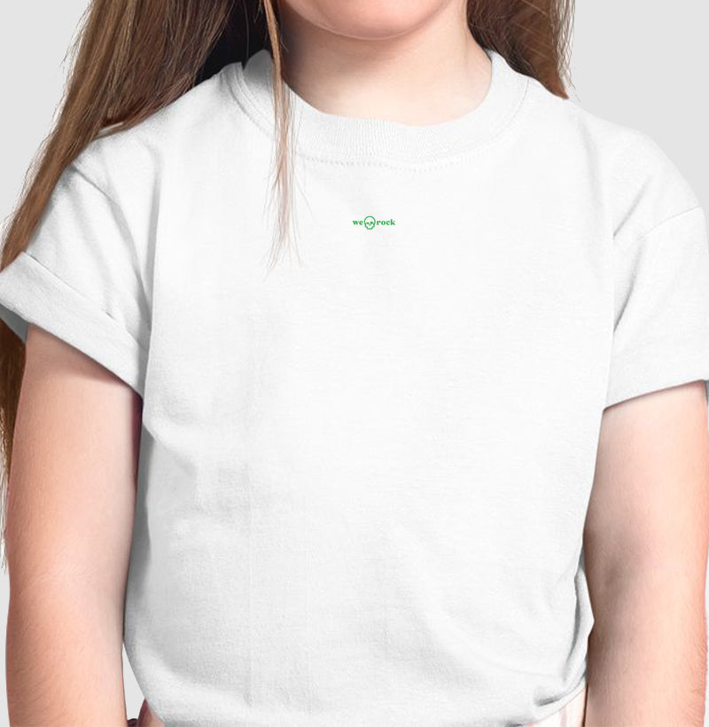 camiseta infantil basic werock logo green