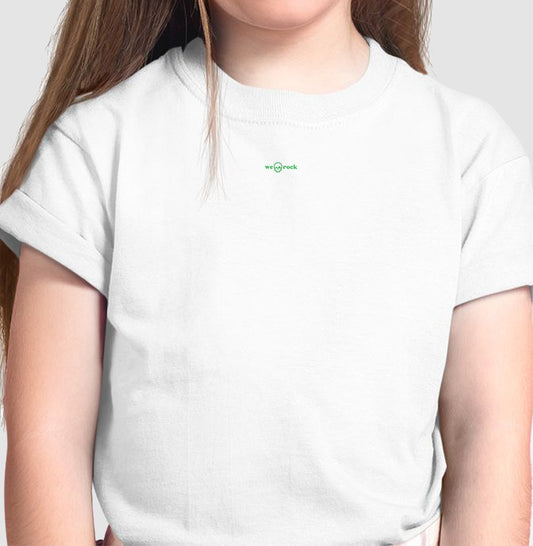 camiseta infantil basic werock logo green