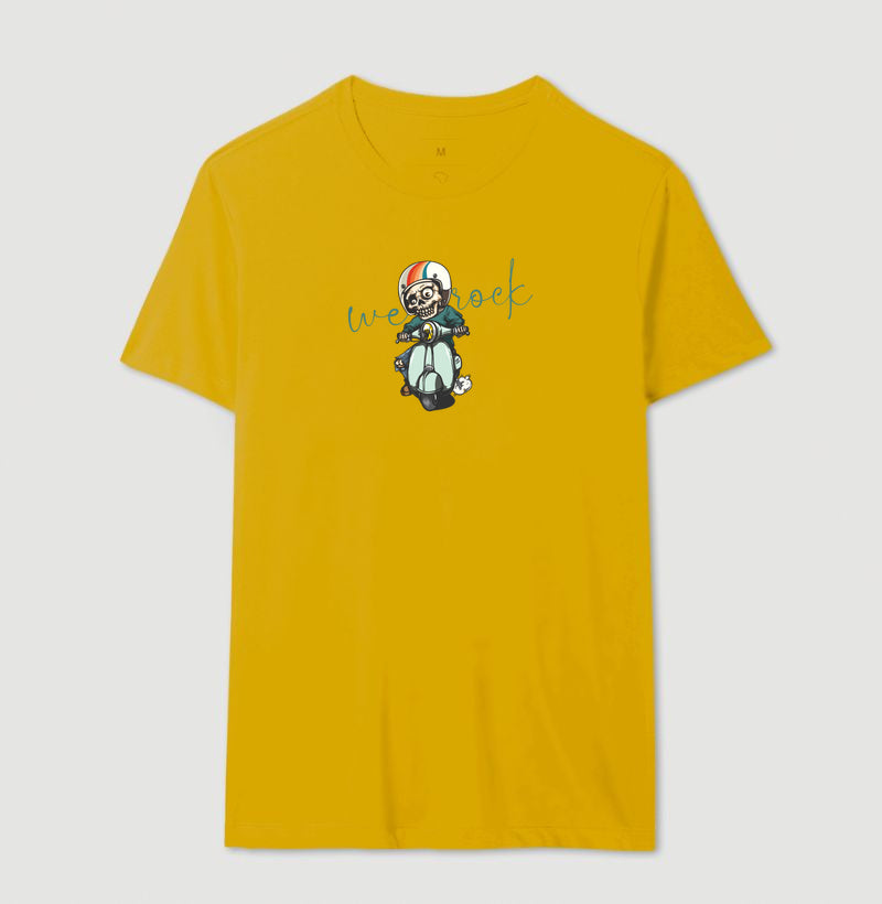 camiseta werock vespa skull masculina