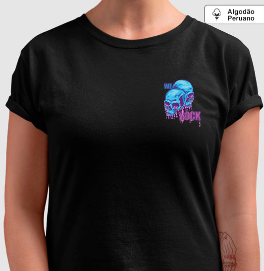camiseta algodão peruano werock melting feminina