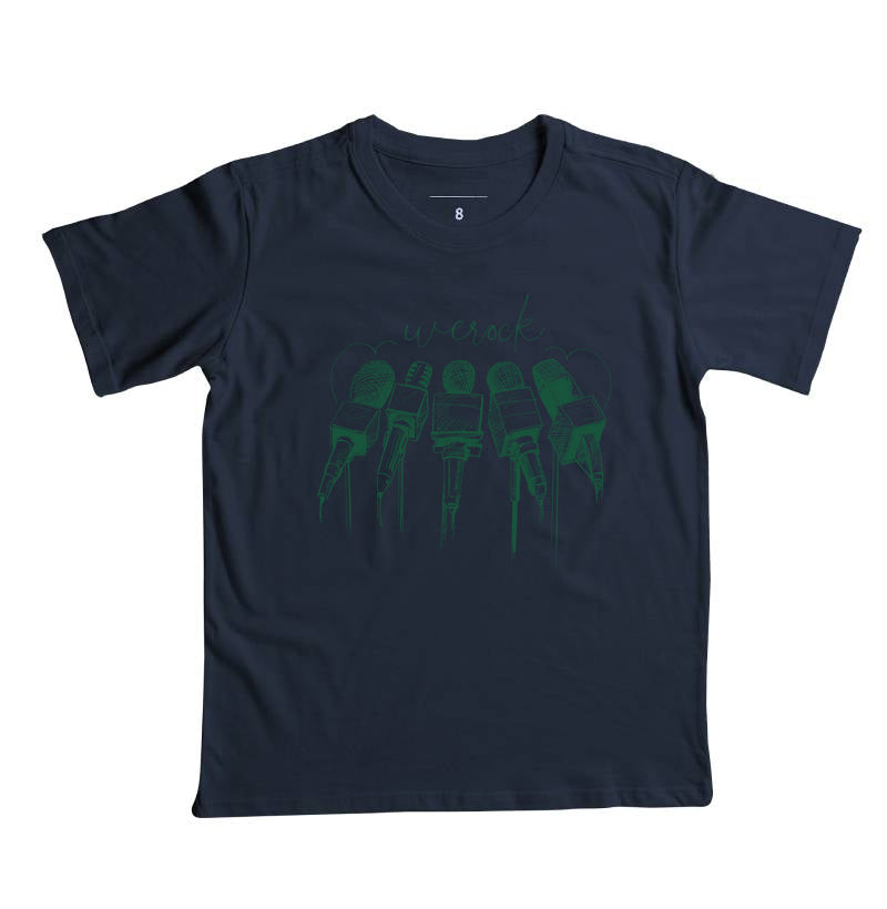 camiseta infantil werock mics