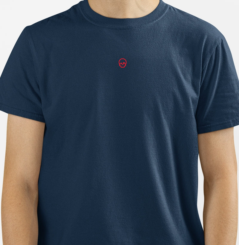 camiseta werock skull logo red masculina