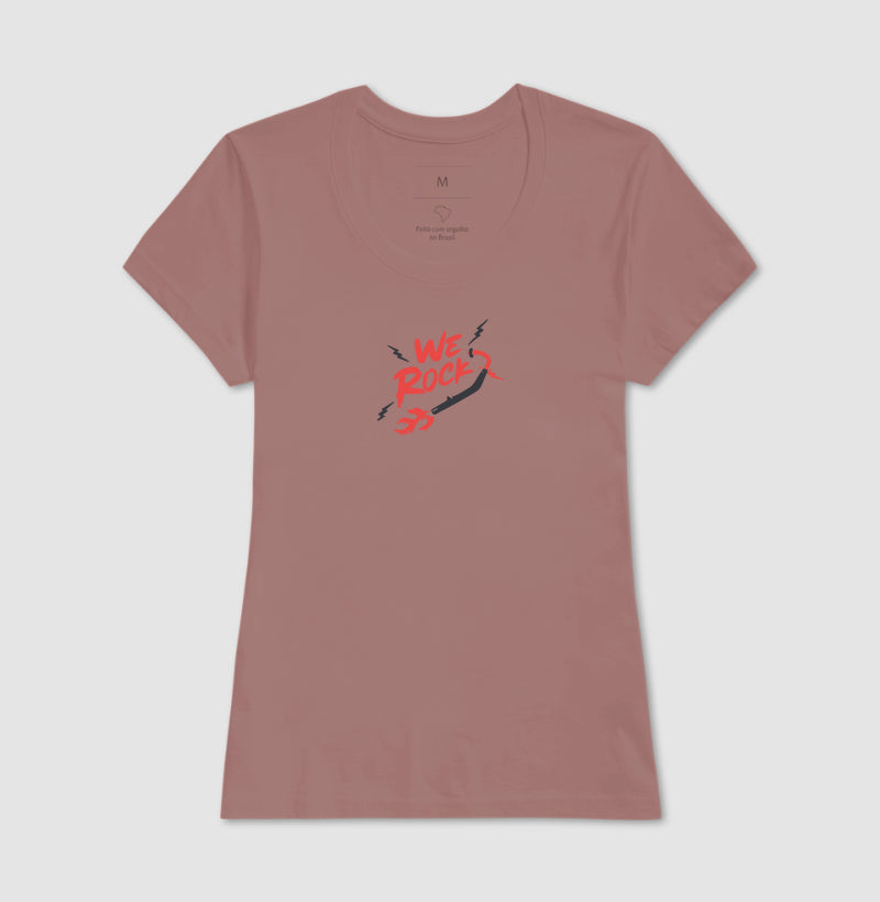 camiseta werock motorcycle exhaust feminina