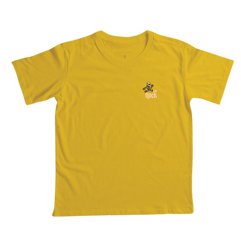 camiseta infantil werock skeleton