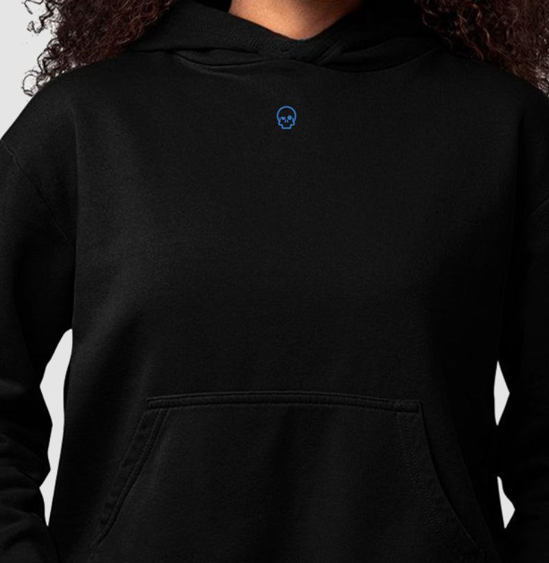moletom werock skull logo blue