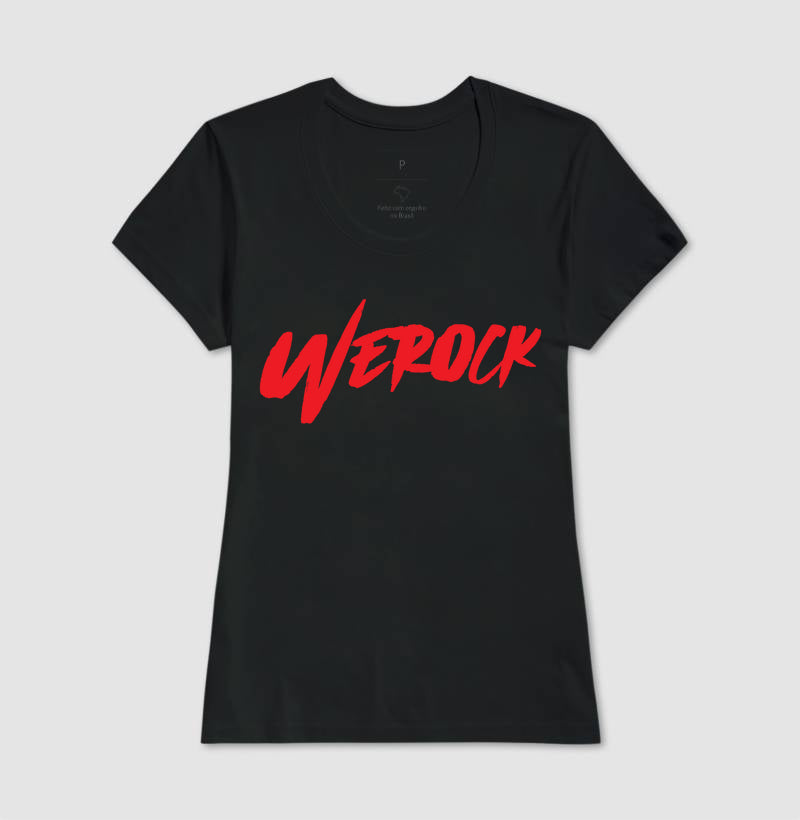 camiseta werock logow feminina