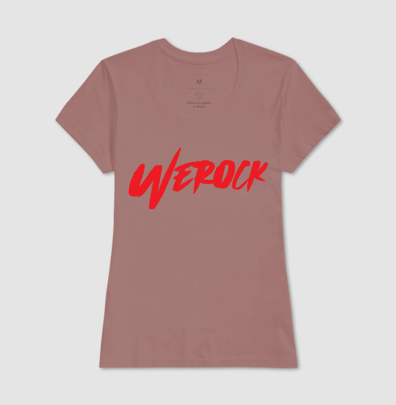 camiseta werock logow feminina