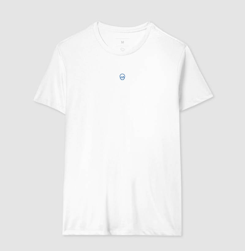 camiseta werock skull logo blue masculina