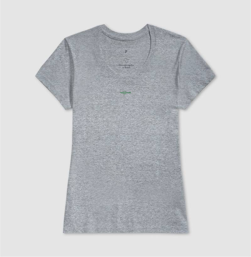 camiseta basic werock logo green feminina