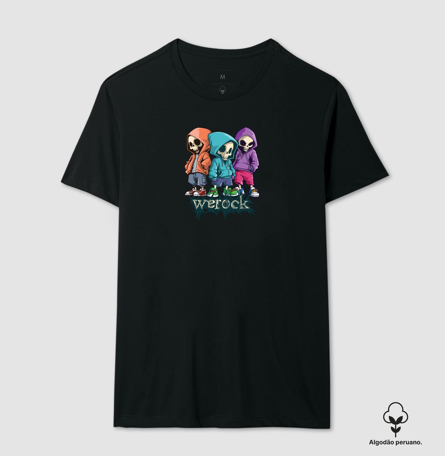 camiseta algodão peruano werock brothers masculina