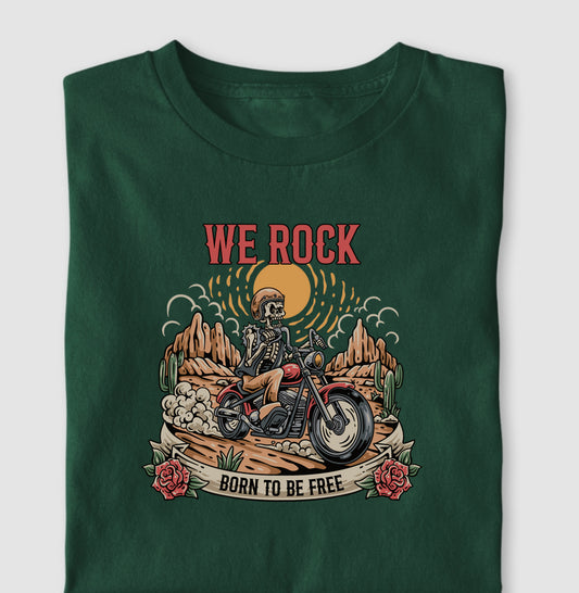 camiseta werock born motorcycle masculina