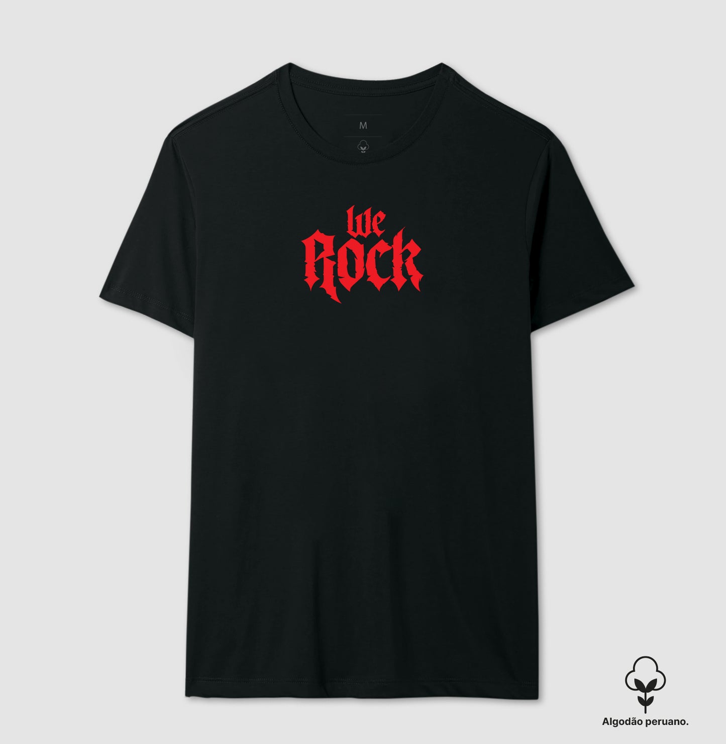 camiseta algodão peruano werock rock masculina