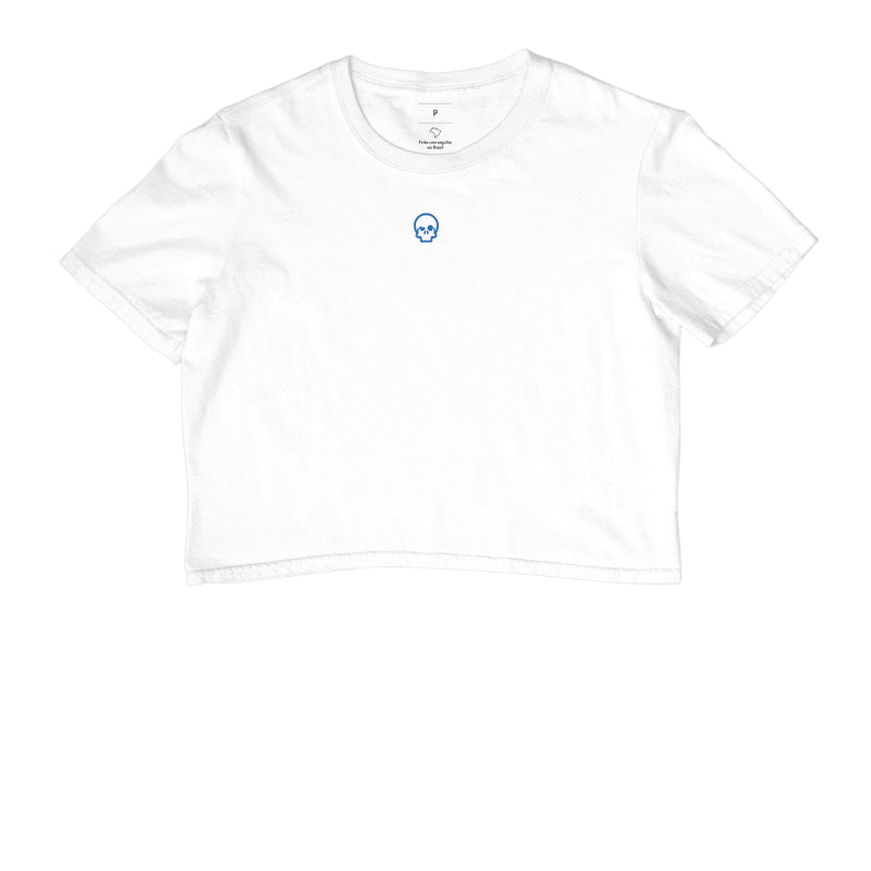 cropped werock skull logo blue