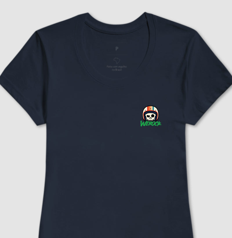 camiseta werock motorcycle classic feminina