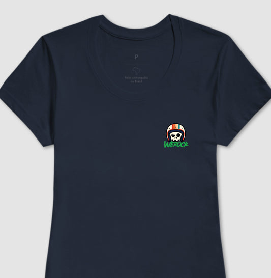 camiseta werock motorcycle classic feminina