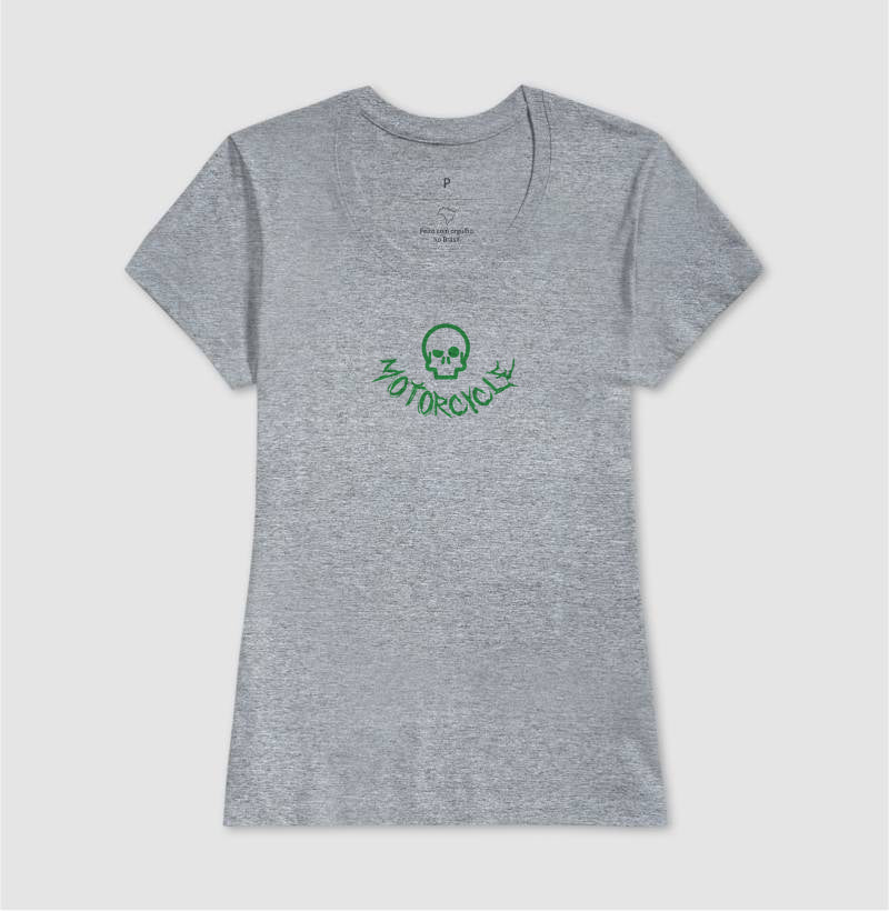 camiseta werock motorcycle logo feminina