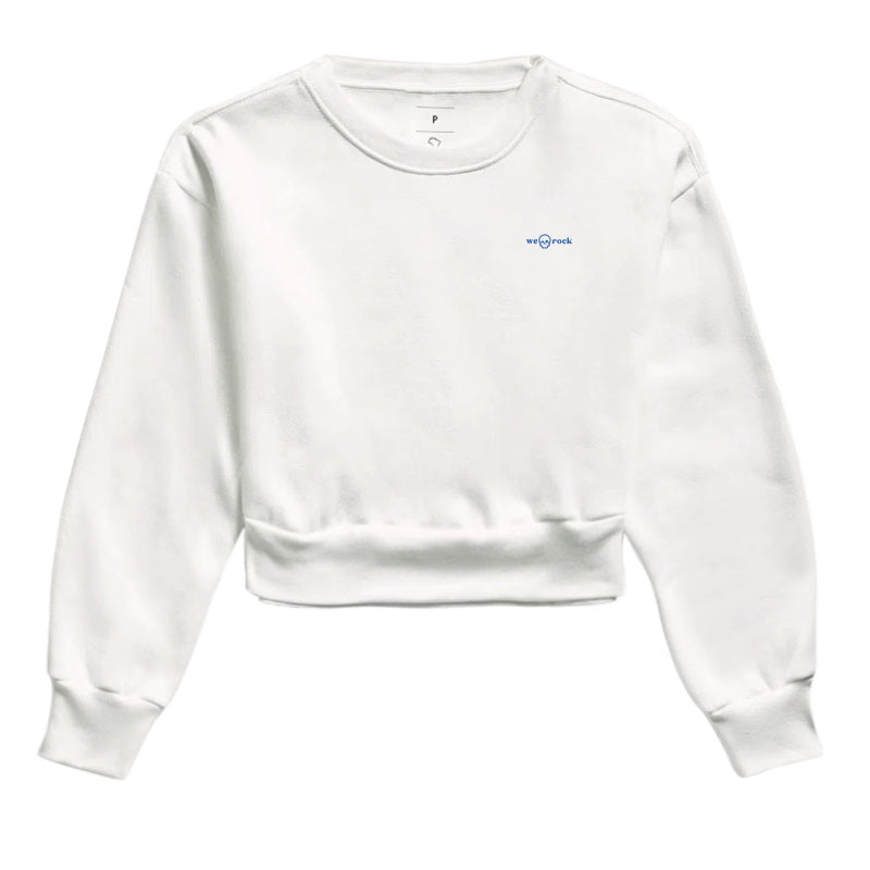 cropped moletom basic werock logo blue masculina