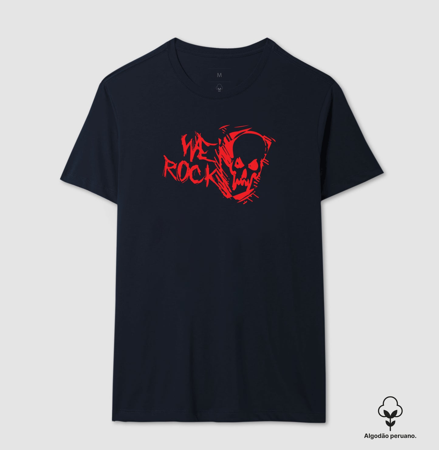 camiseta algodão peruano werock ghost red masculina