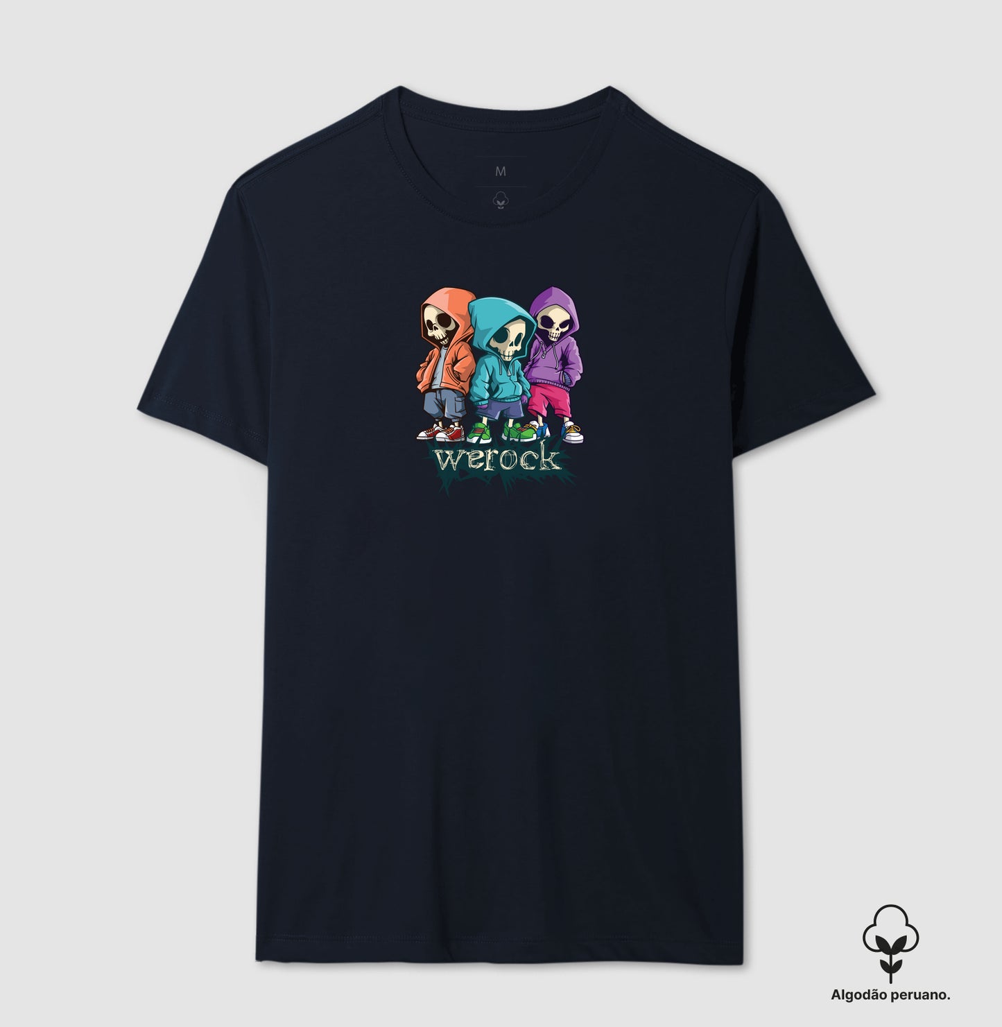 camiseta algodão peruano werock brothers masculina