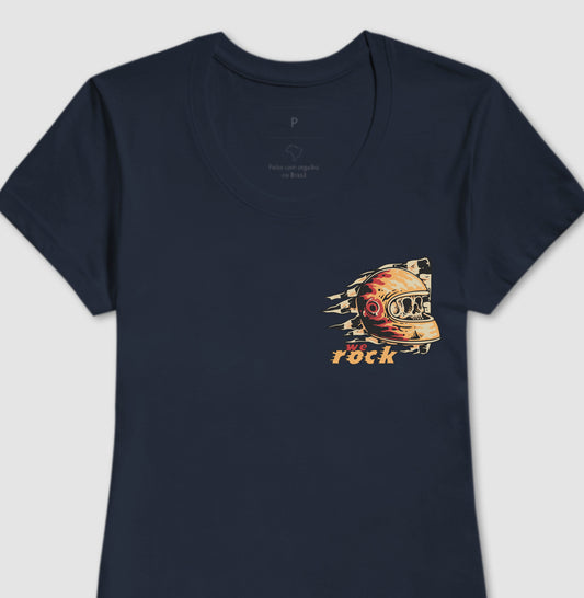 camiseta werock helmet racing feminina