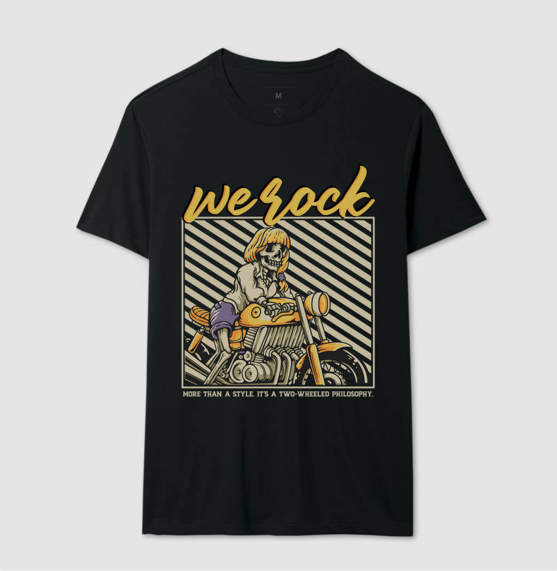 camiseta werock girl motorcycle masculina