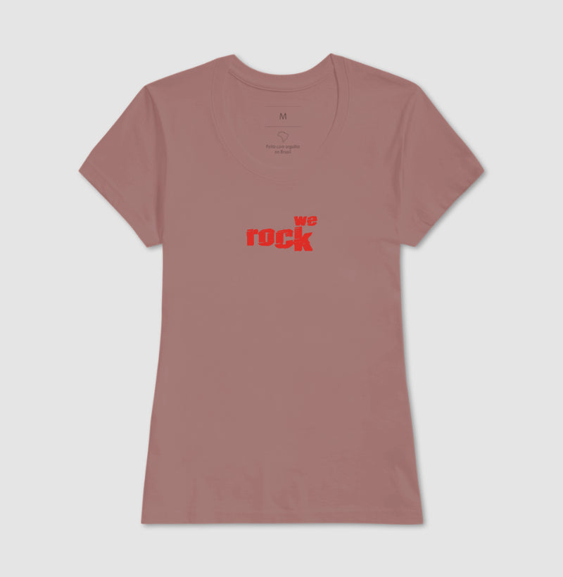 camiseta werock logo rock feminina