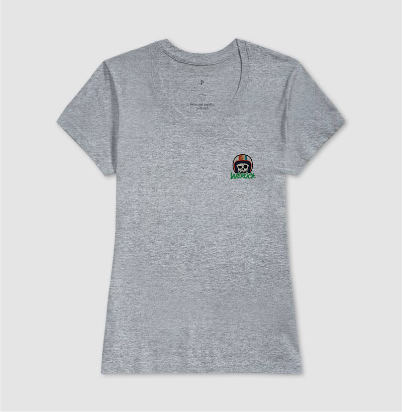 camiseta werock motorcycle classic feminina