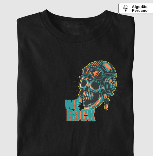camiseta algodão peruano werock motorcycle crazy masculina