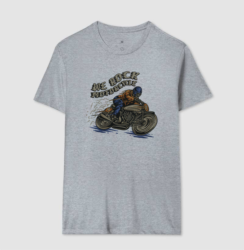 camiseta werock motorcycle masculina