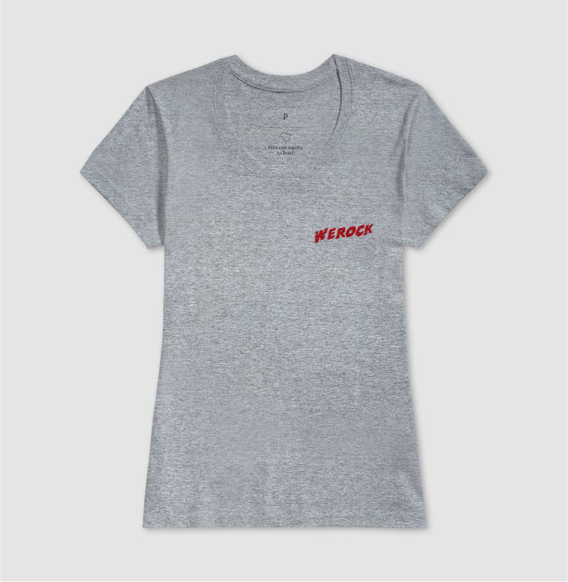 camiseta werock logo move feminina