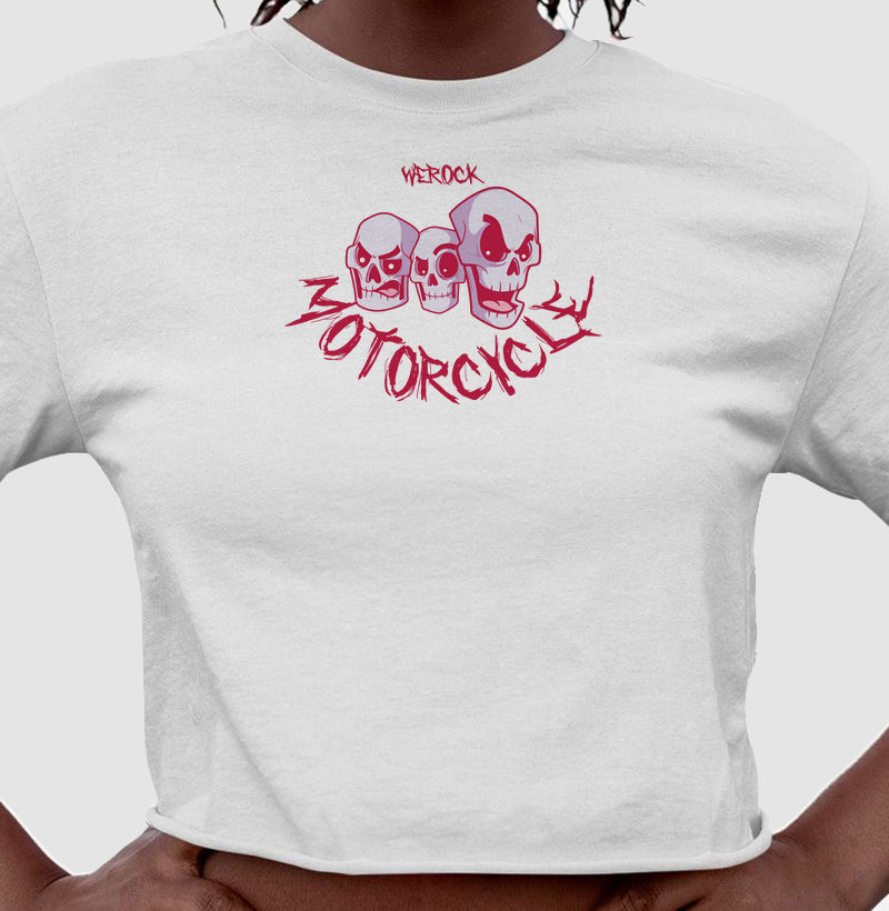 cropped werock motorcycle skulls