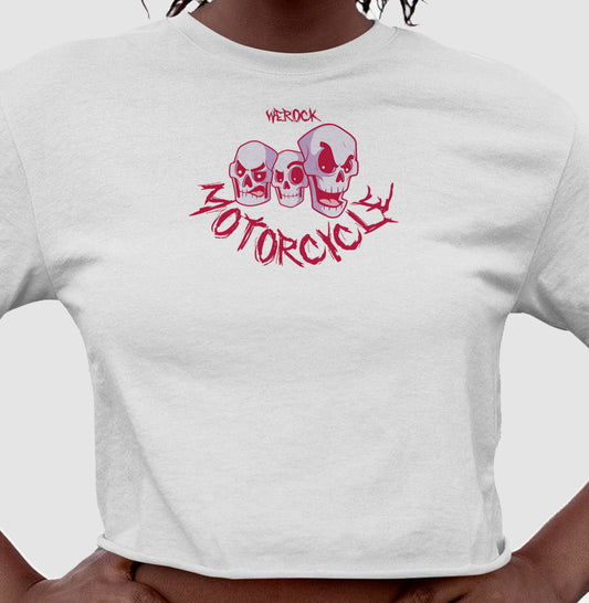 cropped werock motorcycle skulls