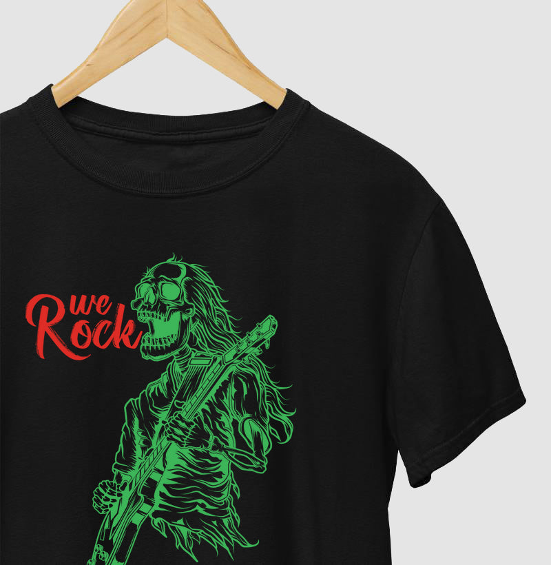 camiseta werock rock skull masculina