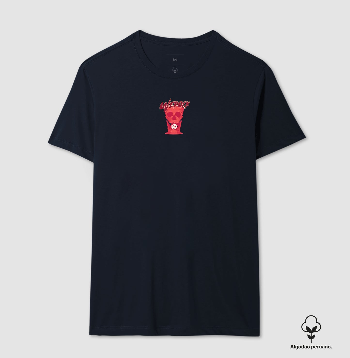 camiseta algodão peruano werock cups masculina