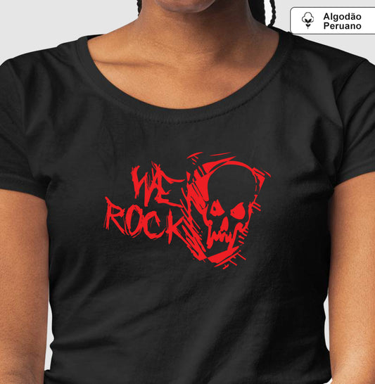 camiseta algodão peruano werock ghost red feminina