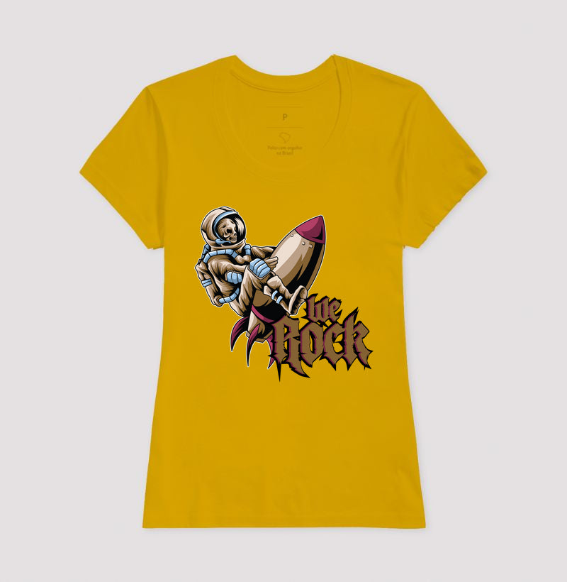 camiseta werock rocket feminina
