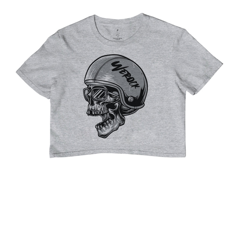 cropped werock motorcycle helmet skull